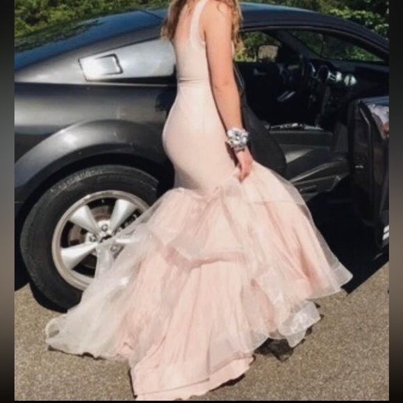 Blush Pink Prom Dress: David’s Bridal - Picture 2 of 5